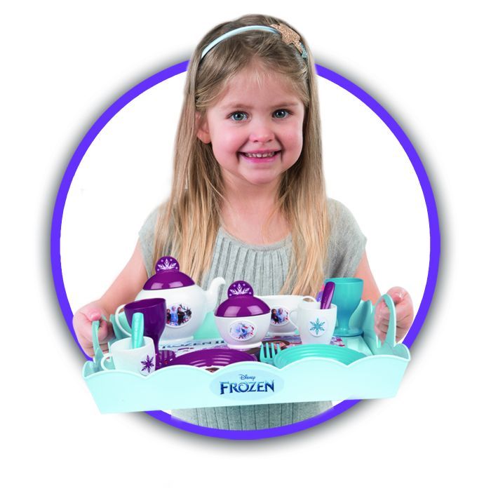 Ігровий набір Smoby Toys Візок Фроузен-2 Знімна таця і сервіз 17 аксесуарів (310517) зображення 4