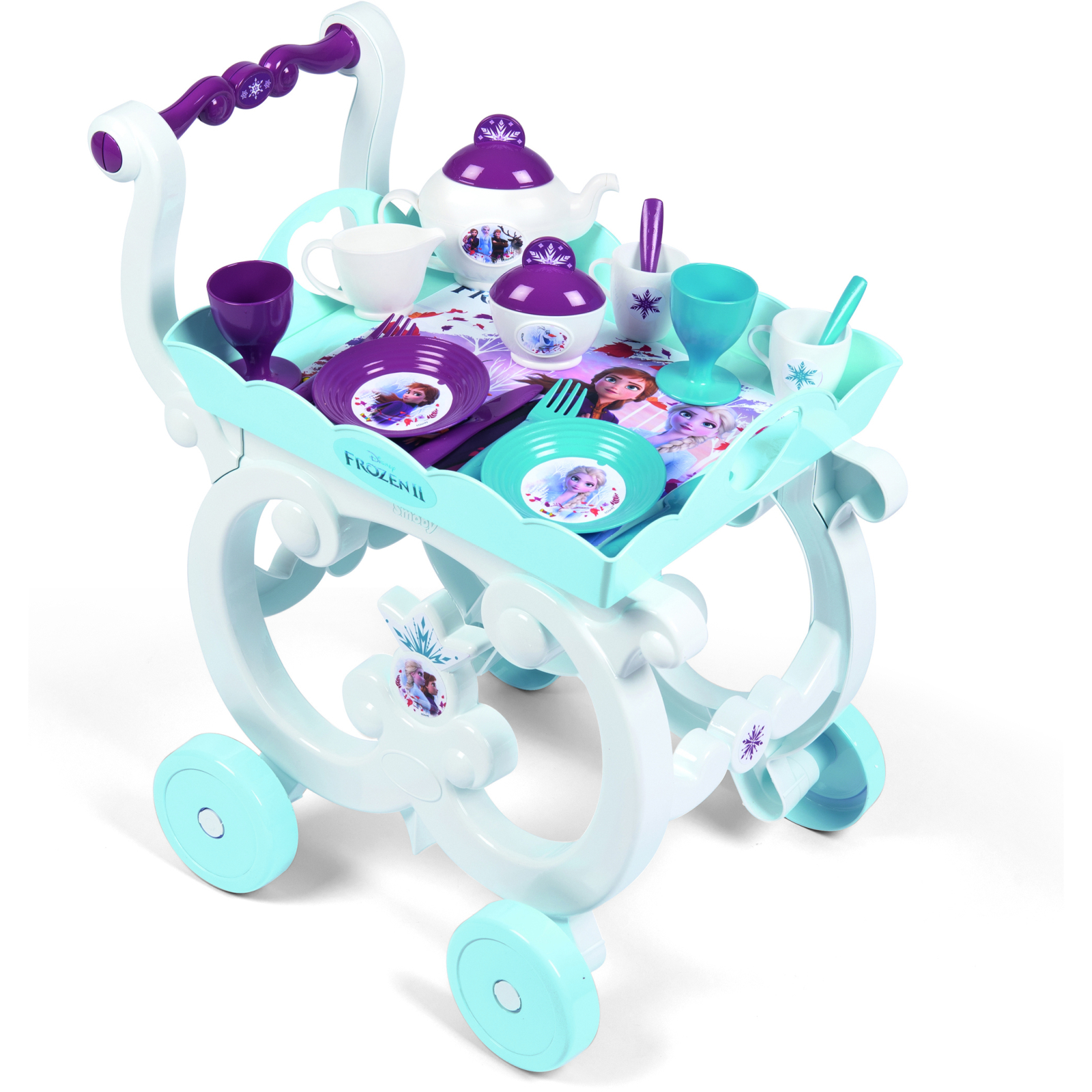Игровой набор Smoby Toys Тележка Фроузен-2 Съемный поднос и сервиз 17 аксессуаров (310517) изображение 6