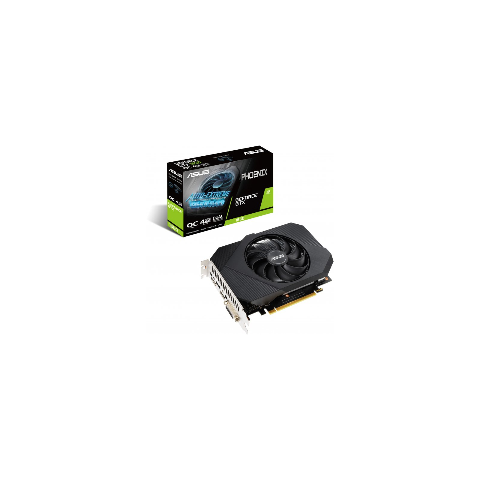 Видеокарта ASUS GeForce GTX1650 4096Mb Phoenix OC D6 P V2 (PH-GTX1650-O4GD6-P-V2)