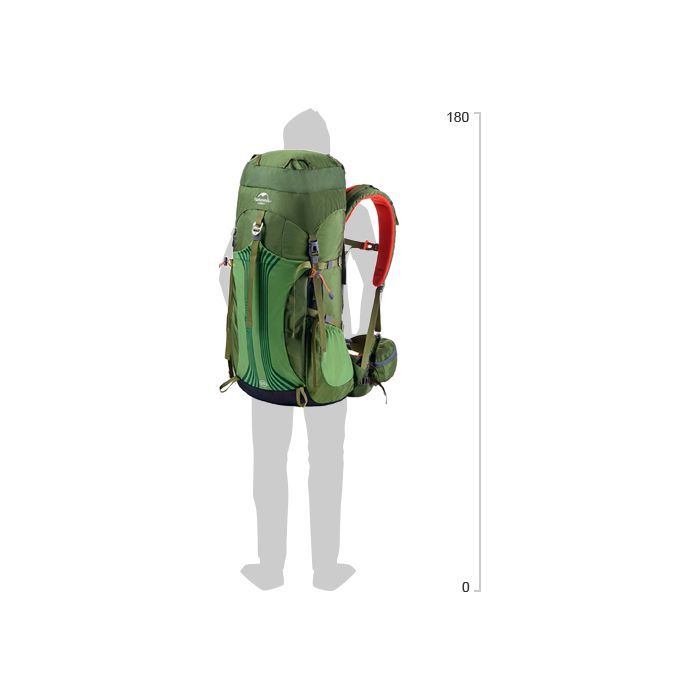 Рюкзак туристический Naturehike NH16Y020-Q 55л зелений (6927595787908) изображение 2