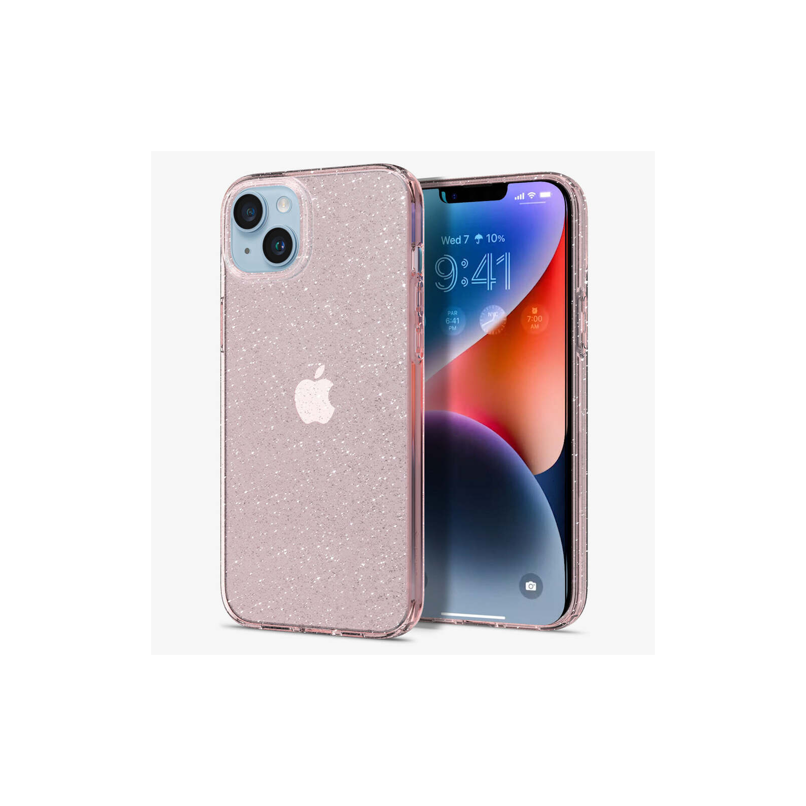 Чохол до мобільного телефона Spigen Apple iPhone 14 Liquid Crystal Glitter, Crystal Quartz (ACS05034) зображення 3