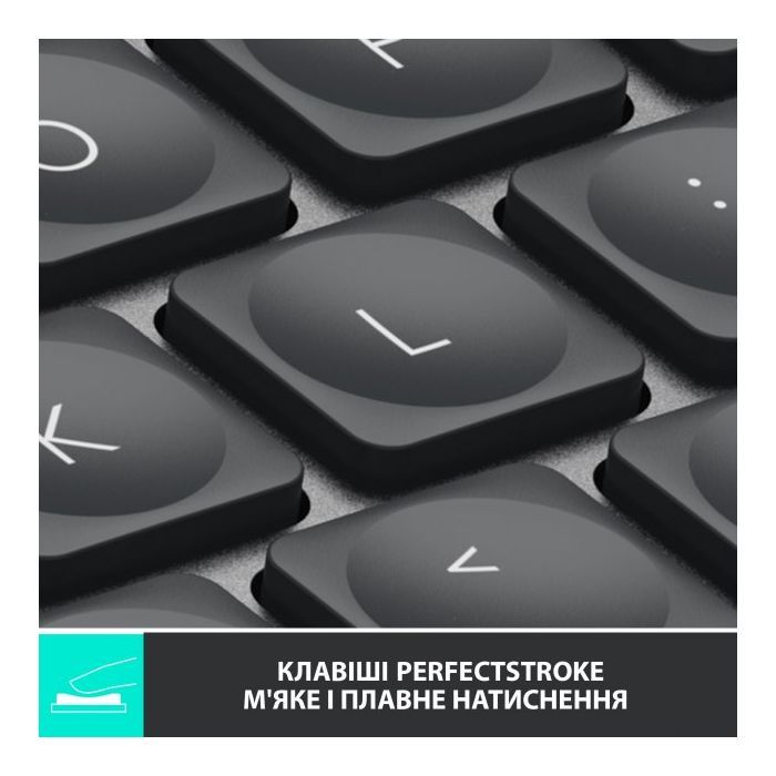 Клавиатура Logitech MX Keys Mini Wireless Illuminated UA Graphite (920-010498) изображение 2