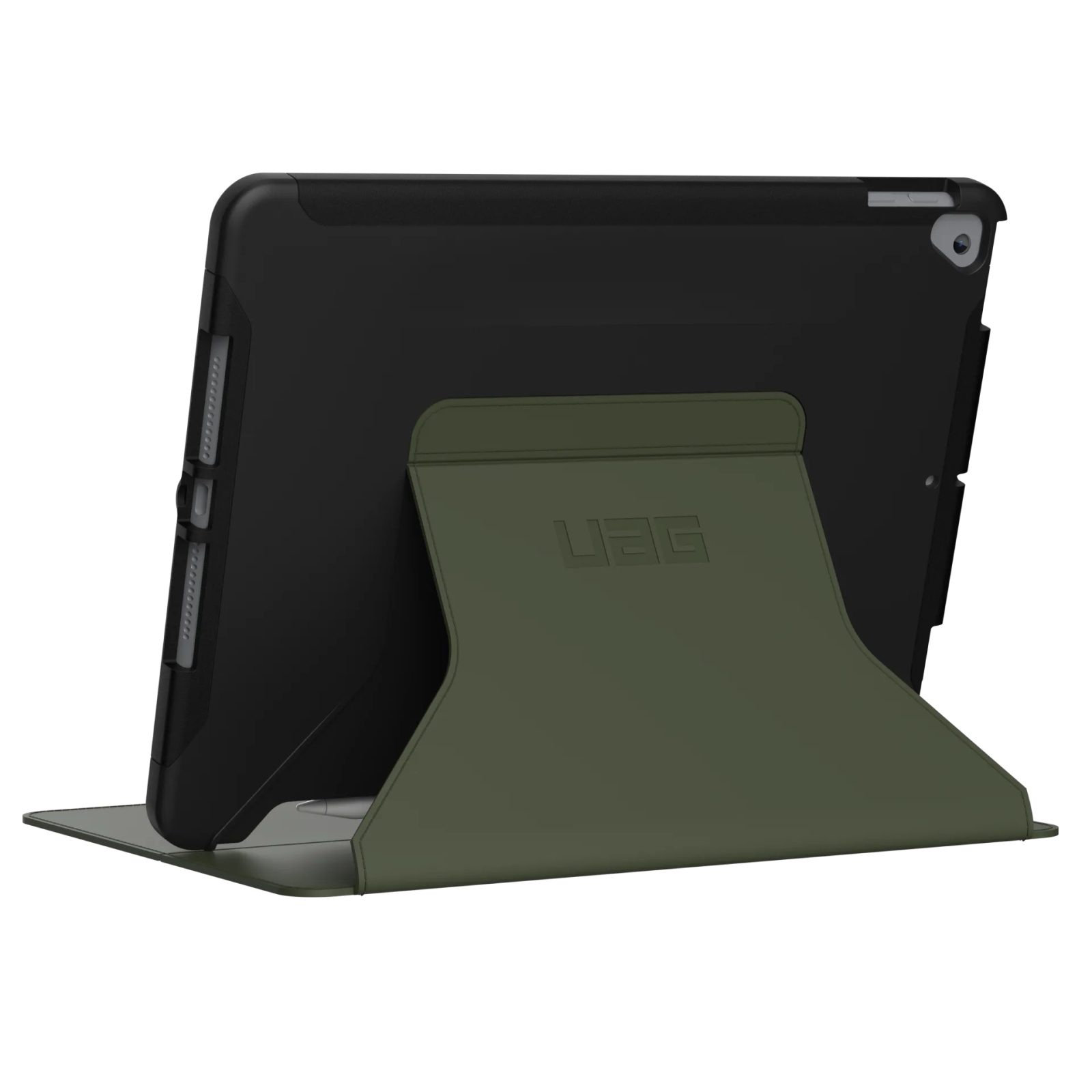 Чехол для планшета UAG iPad 10.2' (2019) Scout Folio, Black/Olive (12191I114072) изображение 5