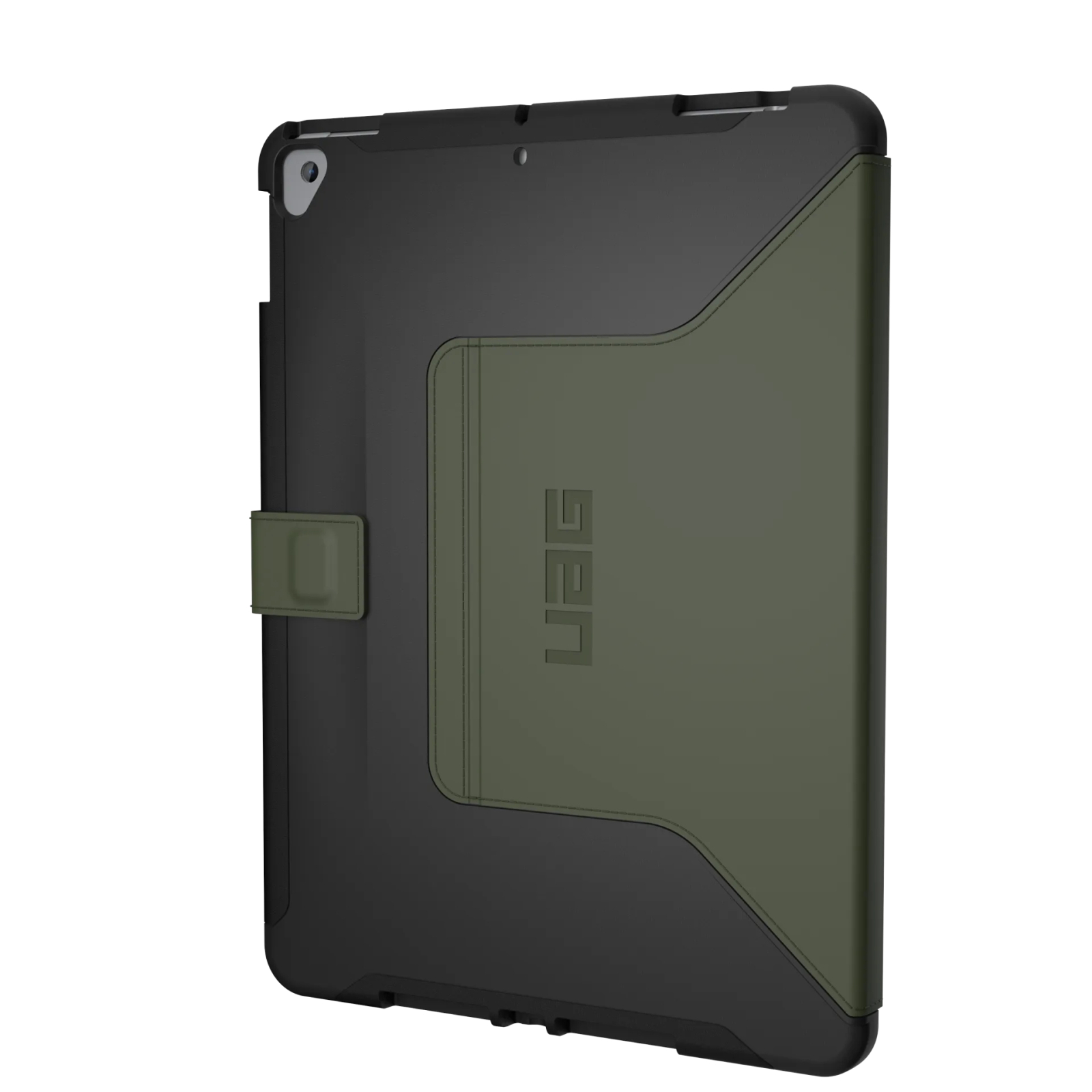 Чехол для планшета UAG iPad 10.2' (2019) Scout Folio, Black/Olive (12191I114072) изображение 8