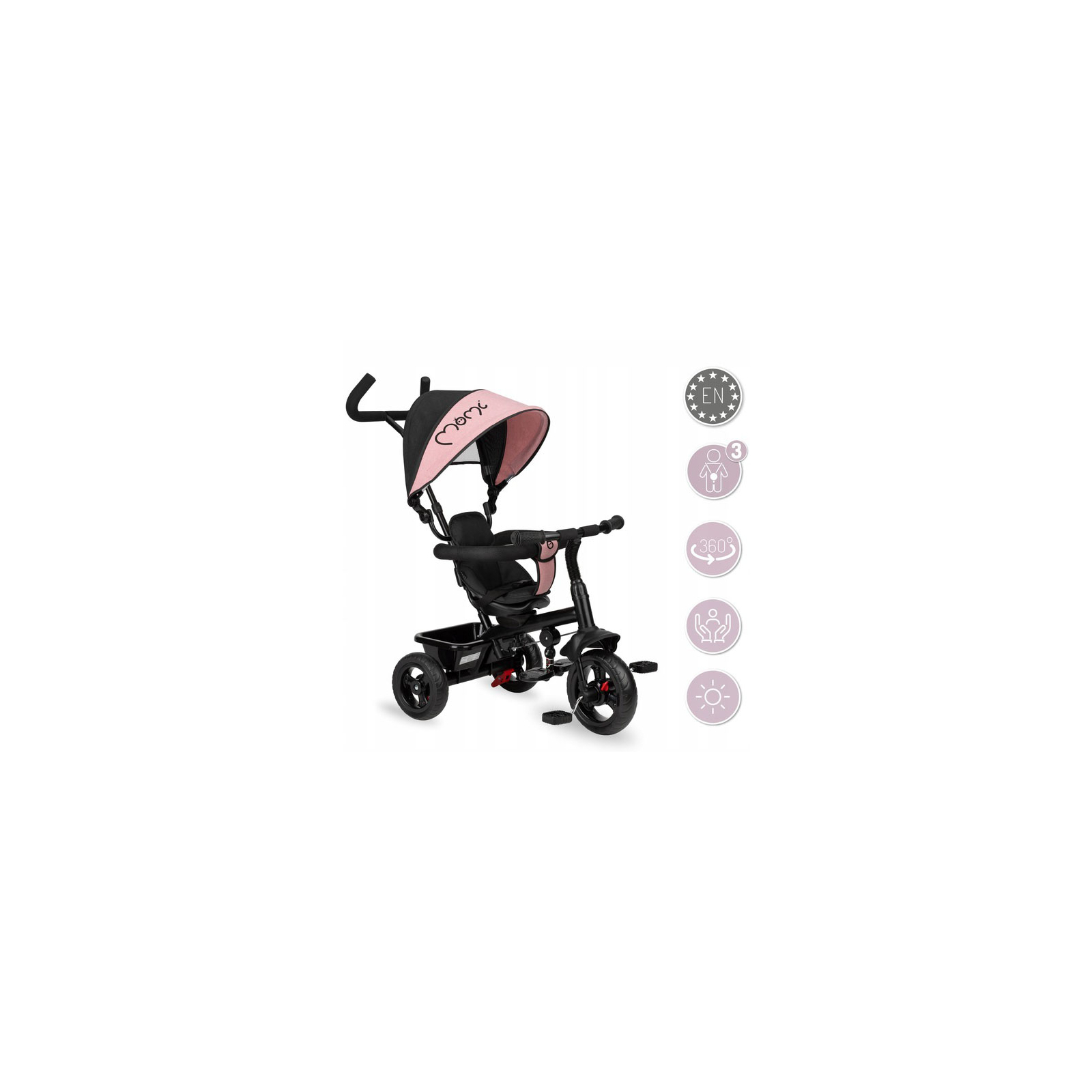 Детский велосипед MoMi Iris 5 в 1 Pink (ROTR00008) изображение 2