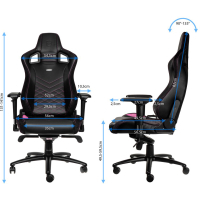 Кресло игровое Noblechairs Epic Black/Pink (NBL-PU-PNK-001) изображение 10