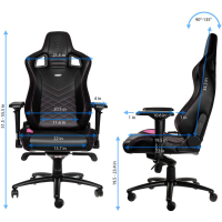 Кресло игровое Noblechairs Epic Black/Pink (NBL-PU-PNK-001) изображение 11