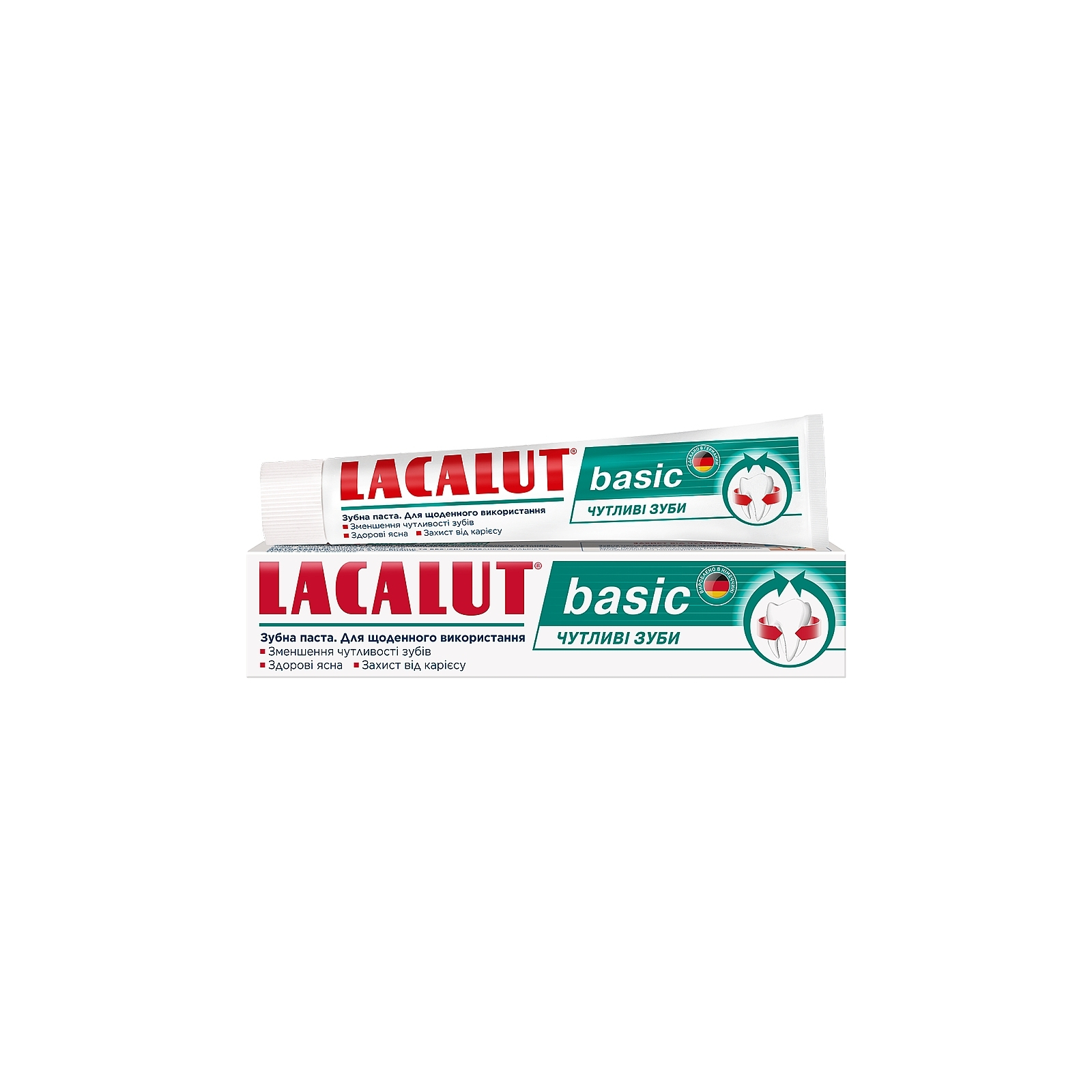 Зубная паста Lacalut Basic Чувствительные зубы 75 мл (4016369693155)