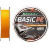 Шнур Select Basic PE 100m Помаранч 0.08mm 8lb/4kg (1870.27.52)