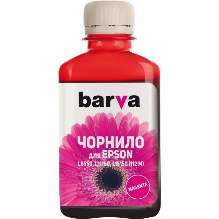 Чорнило Barva Epson 112 1л magenta (E112-827)