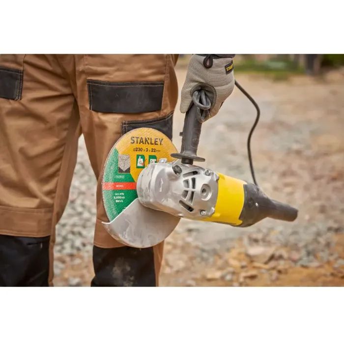 Шліфувальна машина Stanley FatMax, 2000W, 6500 об/хв, d=230 мм, 5.2 кг (FMEG232) зображення 9