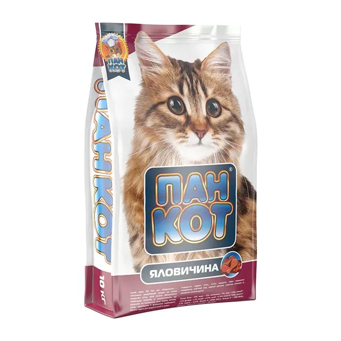 Сухой корм для кошек Пан Кот Говядина 400 г (4820111140374)