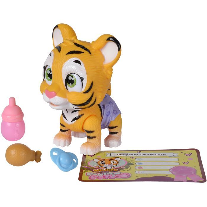Ігровий набір Simba Pamper Petz Тигреня, що п'є і писає з кольоровою лапкою 3 аксесуарів-сюрпризу (5953575) зображення 2