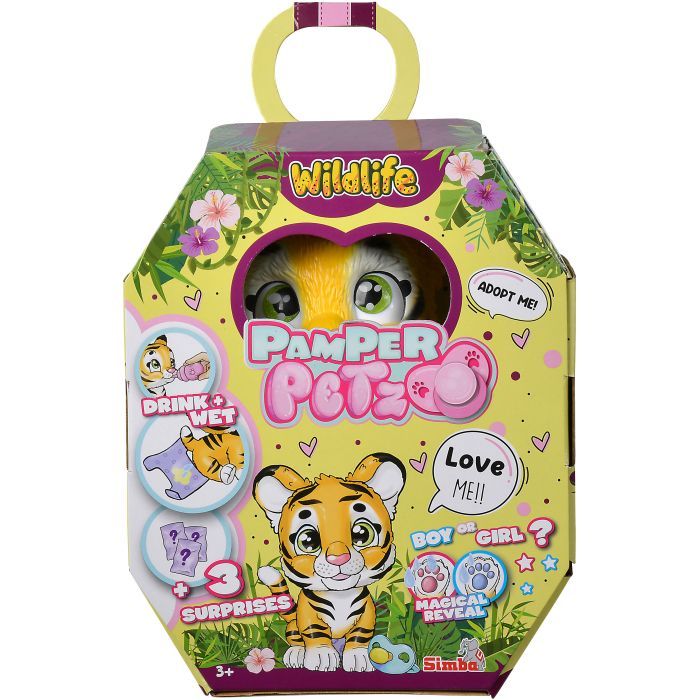 Ігровий набір Simba Pamper Petz Тигреня, що п'є і писає з кольоровою лапкою 3 аксесуарів-сюрпризу (5953575) зображення 4