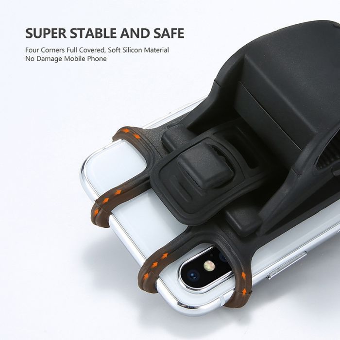 Держатель для смартфонов Velotrade BC-B711 4"-5,5" Black (HFS-003) изображение 4