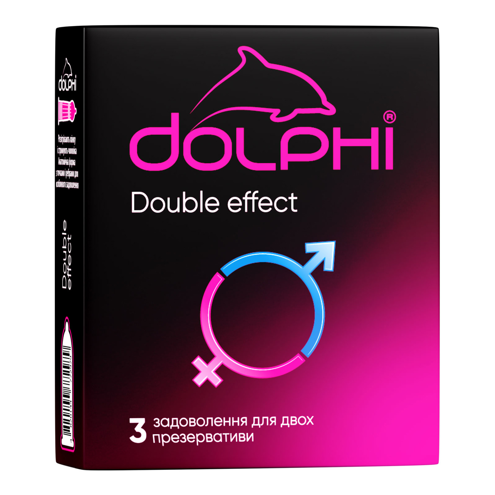 Презервативы Dolphi Double Effect 12 шт. (4820144772986)