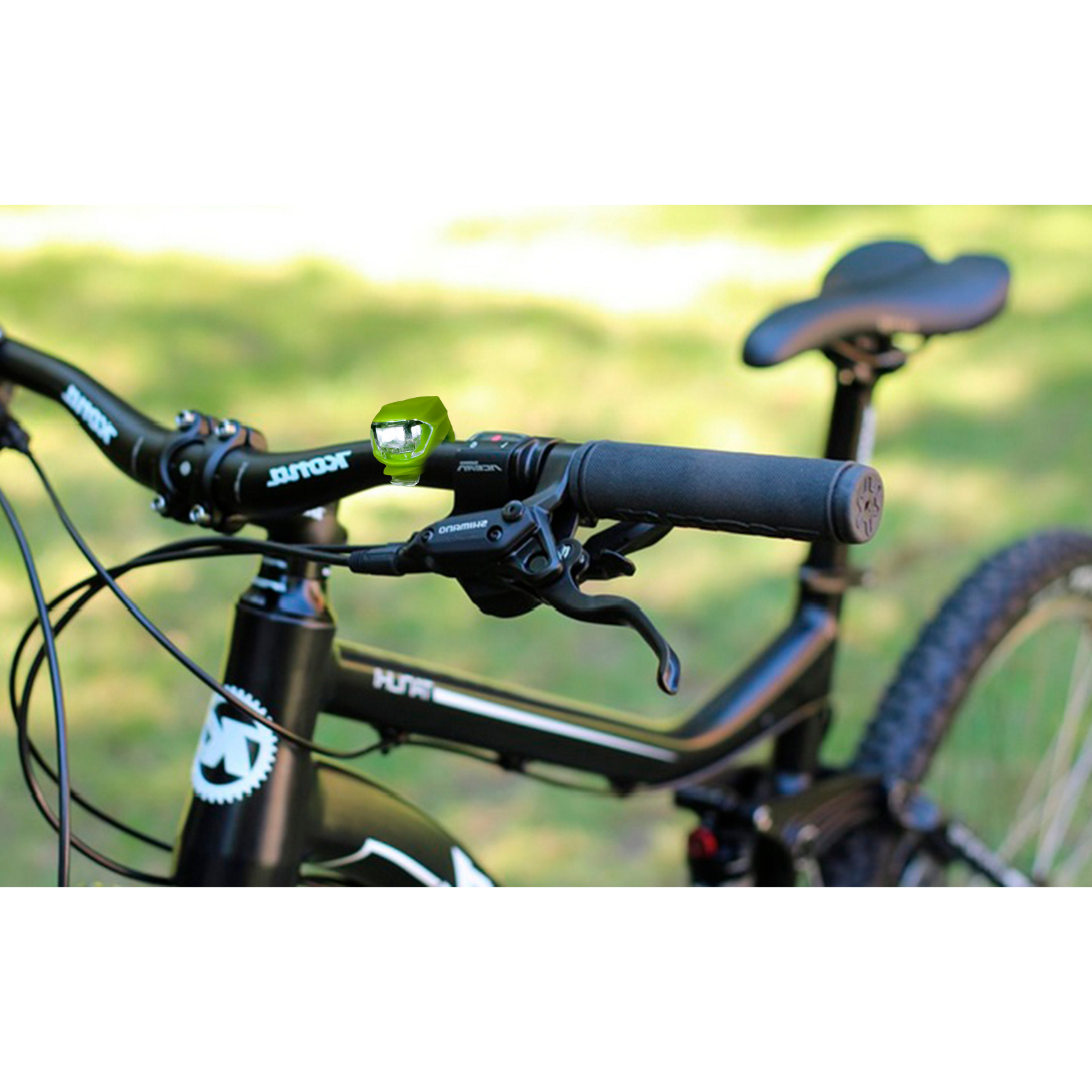 Комплект велофар Good Bike Silicone LED Green (92325Green-IS) изображение 8