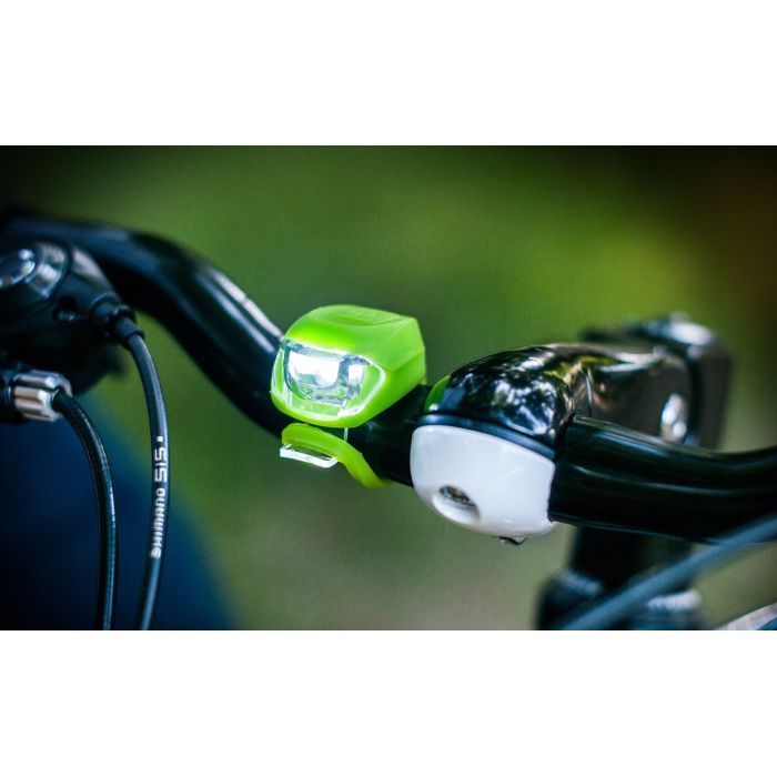 Комплект велофар Good Bike Silicone LED Green (92325Green-IS) зображення 9
