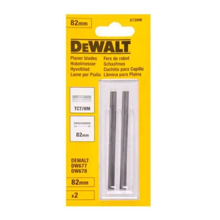 Нож сменный DeWALT для рубанка ТСТ, 82 мм, 1 пара. (DT3906)