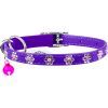 Ошейник для животных WAUDOG GLAMOUR "Цветочек" с резинкой и стразами для кошек (фиолетовый) (32559) изображение 2