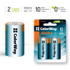 Батарейка ColorWay D LR20 Alkaline Power * 2 (CW-BALR20-2BL) изображение 3