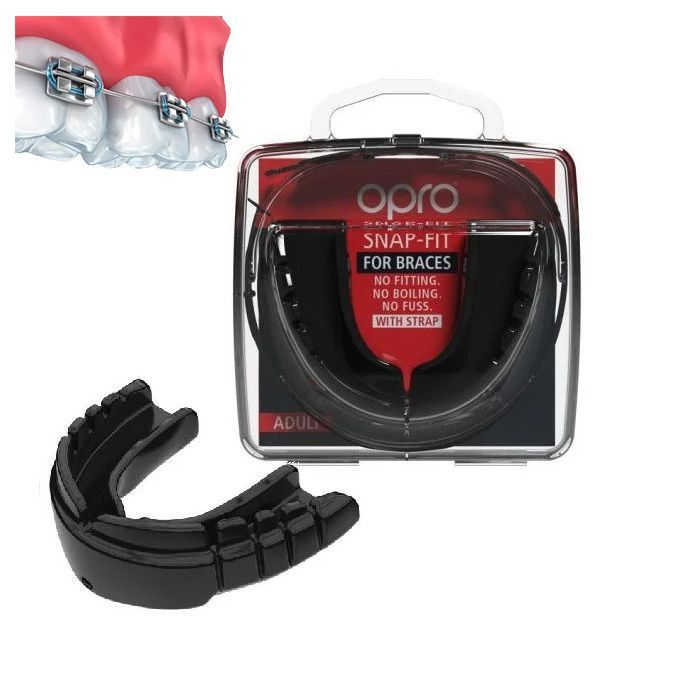 Капа Opro Snap-Fit Braces під брекети Black (SN_Braces_Black) изображение 2