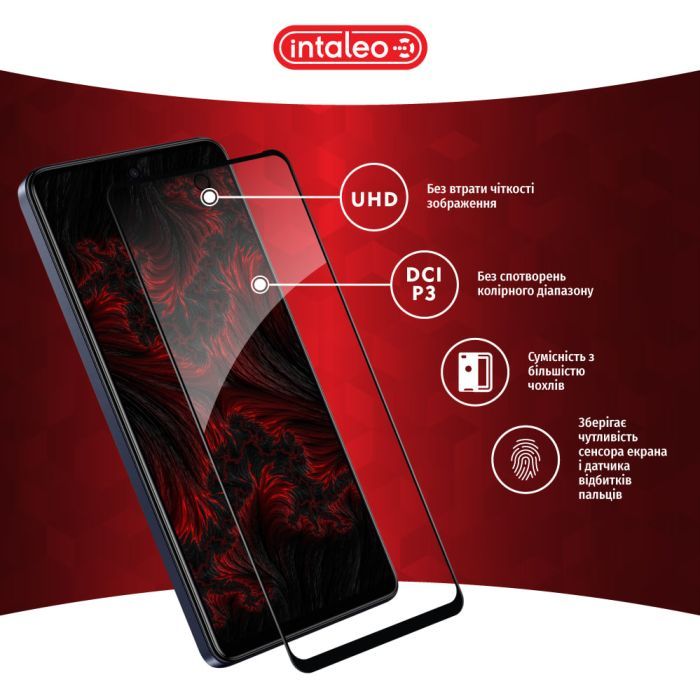 Стекло защитное Intaleo Full Glue Tecno Spark 10 Pro (1283126580628) изображение 3