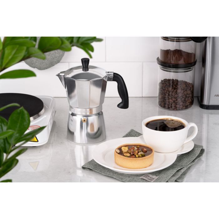 Гейзерная кофеварка Ardesto Gemini Cremona 3 чашки (AR0803AG) изображение 3