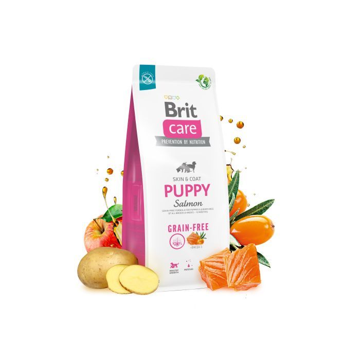 Сухий корм для собак Brit Care Dog Grain-free Puppy з лососем 12 кг (8595602558803) зображення 2