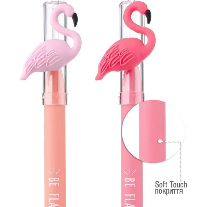 Ручка кулькова Yes Caribbean flamingo 0,7 мм синя (412003) зображення 4