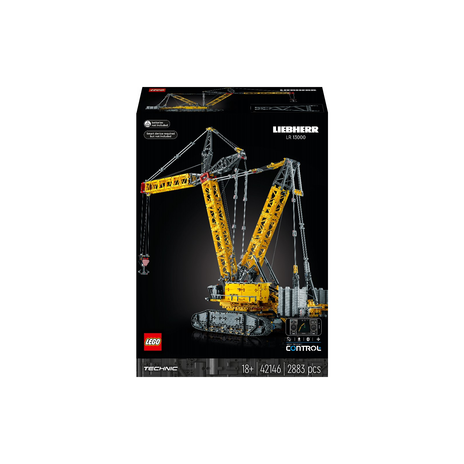 Конструктор LEGO Technic Гусеничный подъемный кран Liebherr LR 13000 2883 детали (42146)