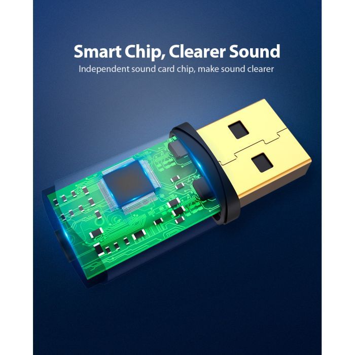 Звуковая плата Vention Audio USB 1х3,5mm jack 4pin Metal (OMTP-CTIA) (CDLH0) изображение 12