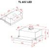 Витяжка кухонна Perfelli TL 602 BL LED зображення 12