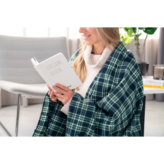 Плед Ardesto Fleece клітинка зелена 160х200 см (ART0702PB) зображення 4