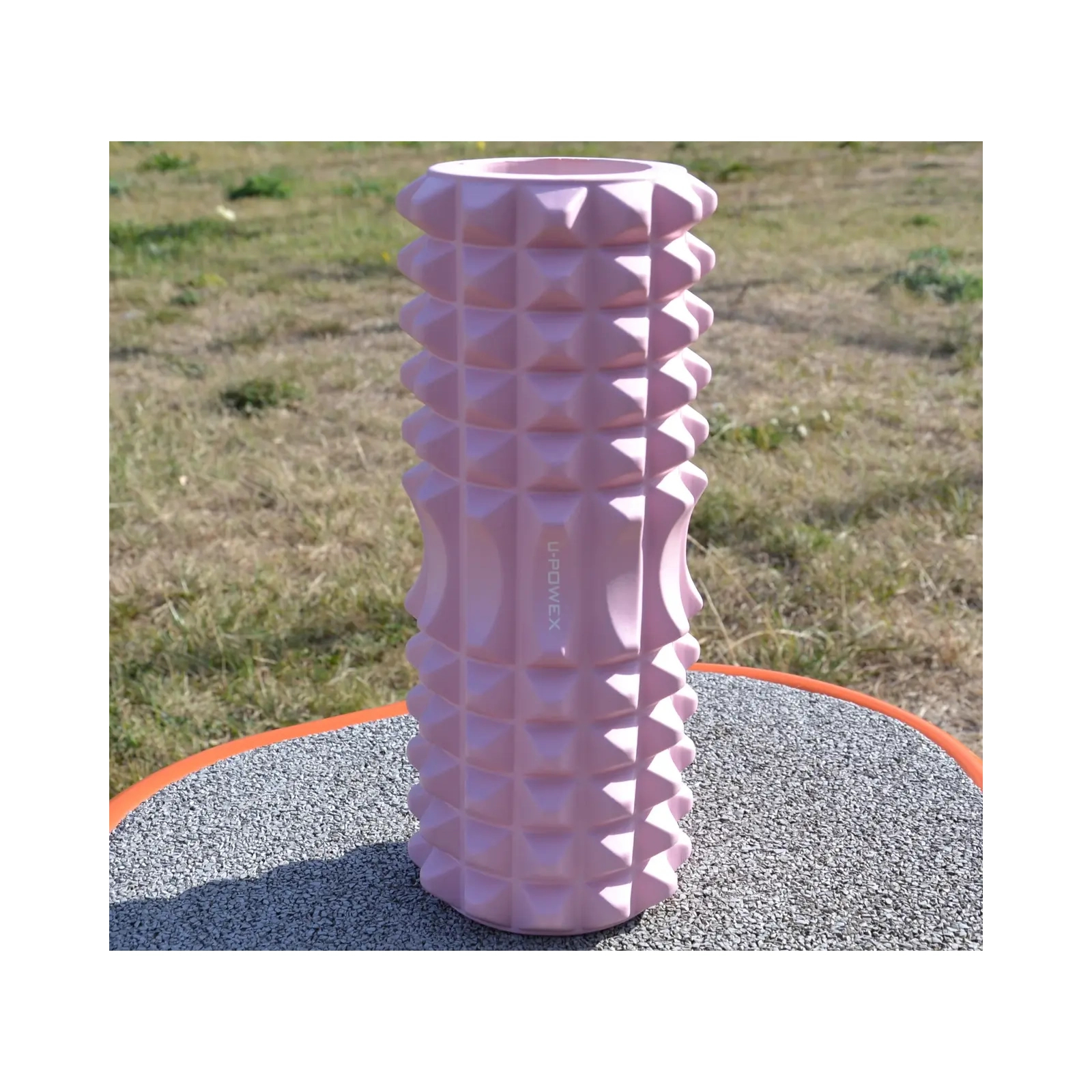 Масажный ролик U-Powex UP_1010 EVA foam roller 33x14см Type 2 Pink (UP_1010_T2_Pink) изображение 5