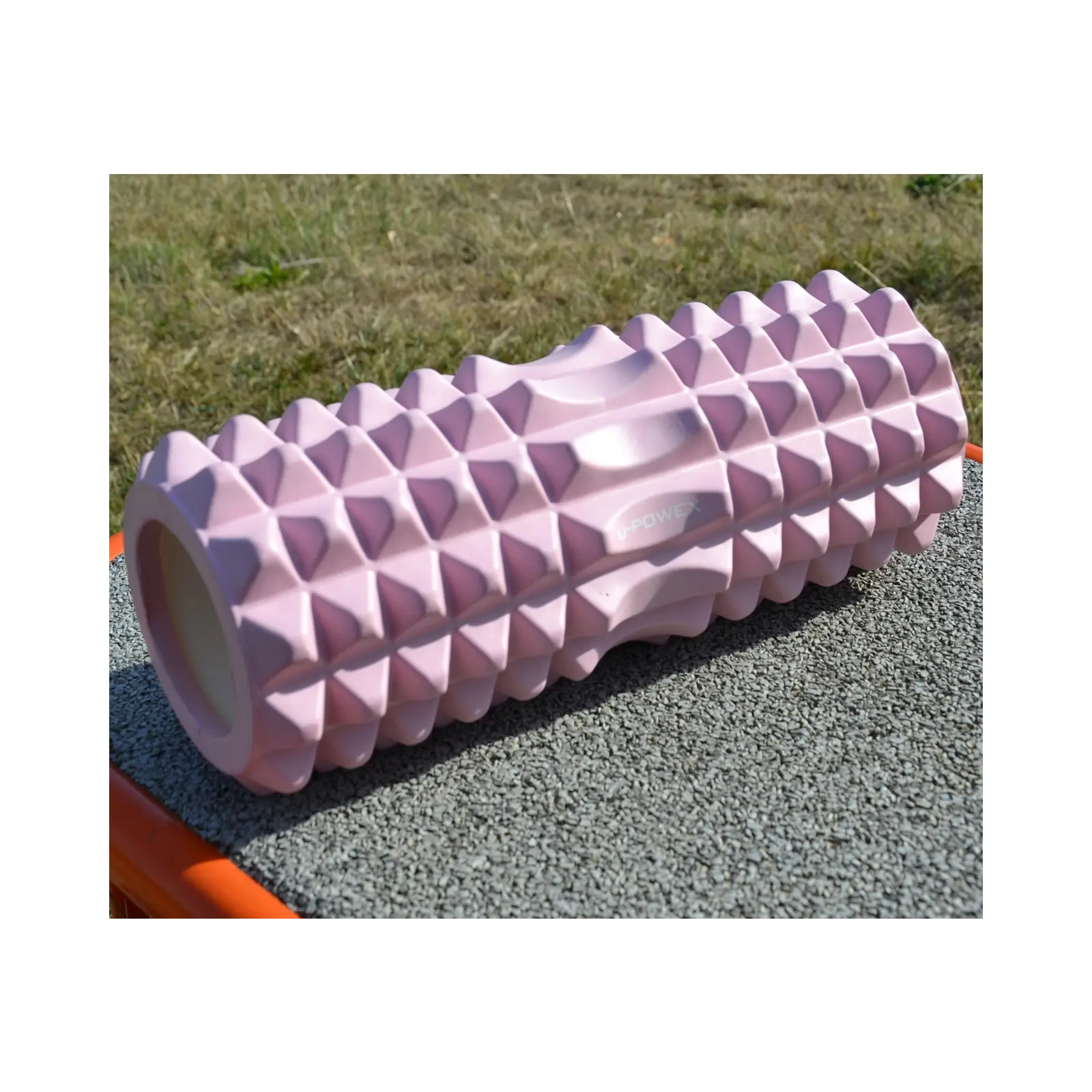 Масажний ролик U-Powex UP_1010 EVA foam roller 33x14см Type 2 Pink (UP_1010_T2_Pink) зображення 6