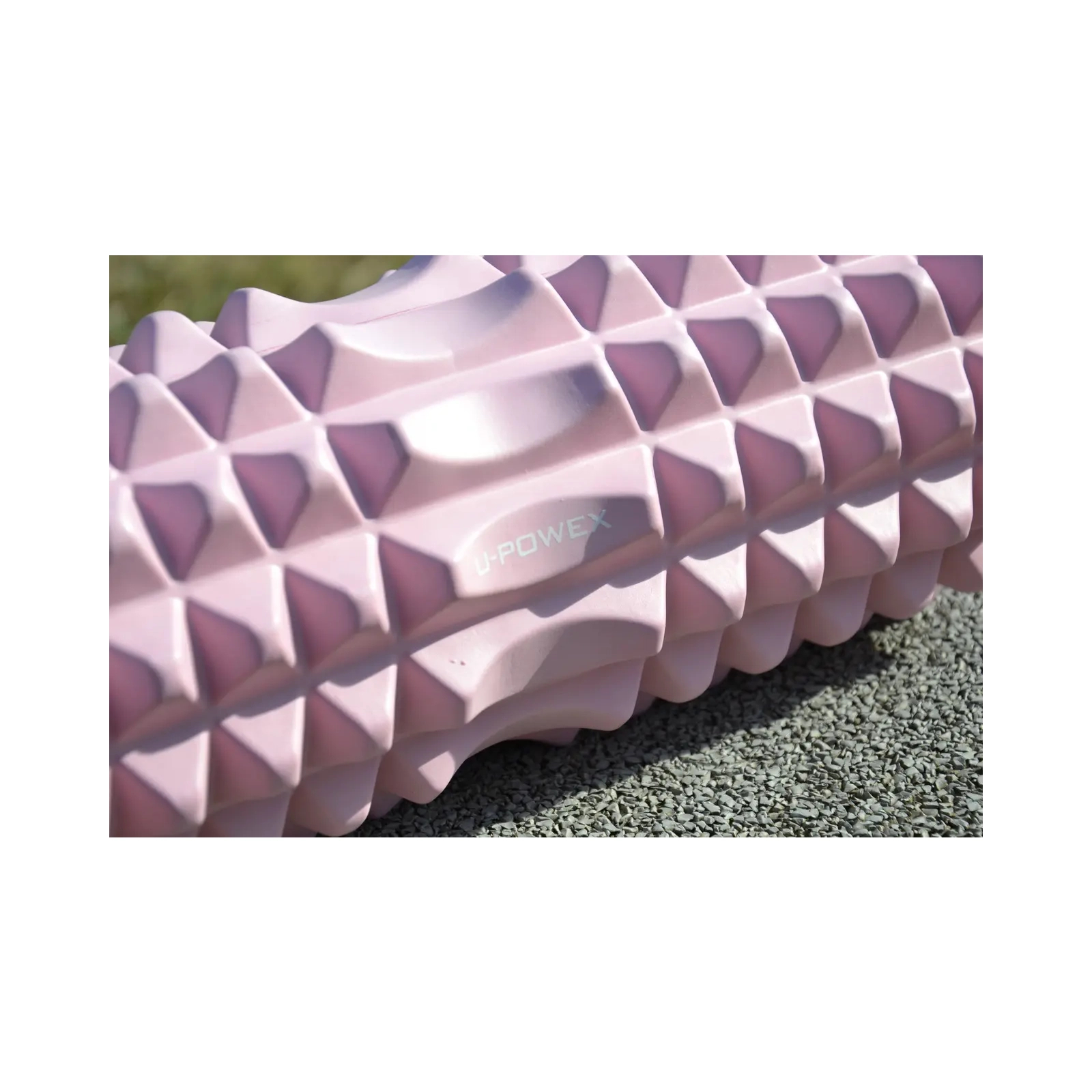 Масажний ролик U-Powex UP_1010 EVA foam roller 33x14см Type 2 Pink (UP_1010_T2_Pink) зображення 9