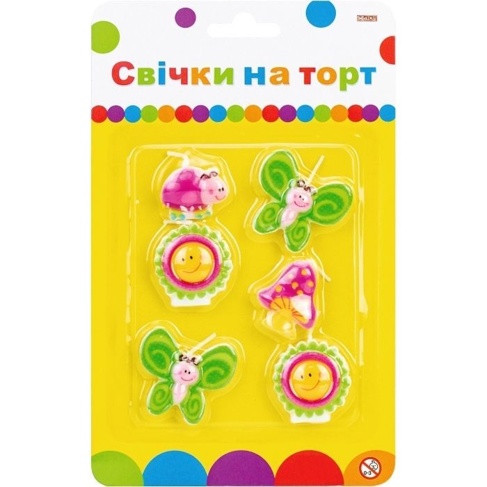Свеча Maxi Весна 6 шт на торт (MX624030)