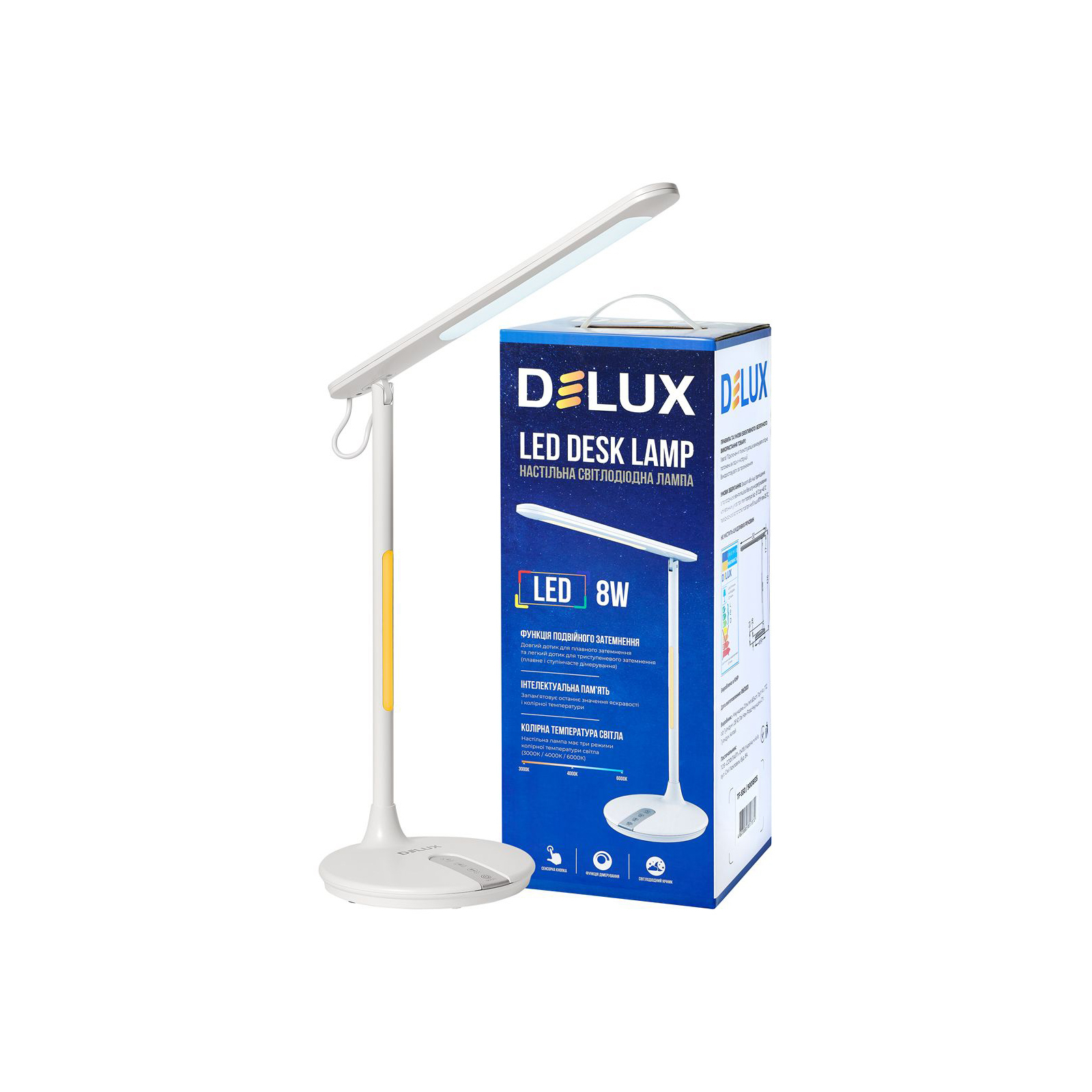 Настольная лампа Delux LED TF-550 8 Вт (90018135) изображение 2