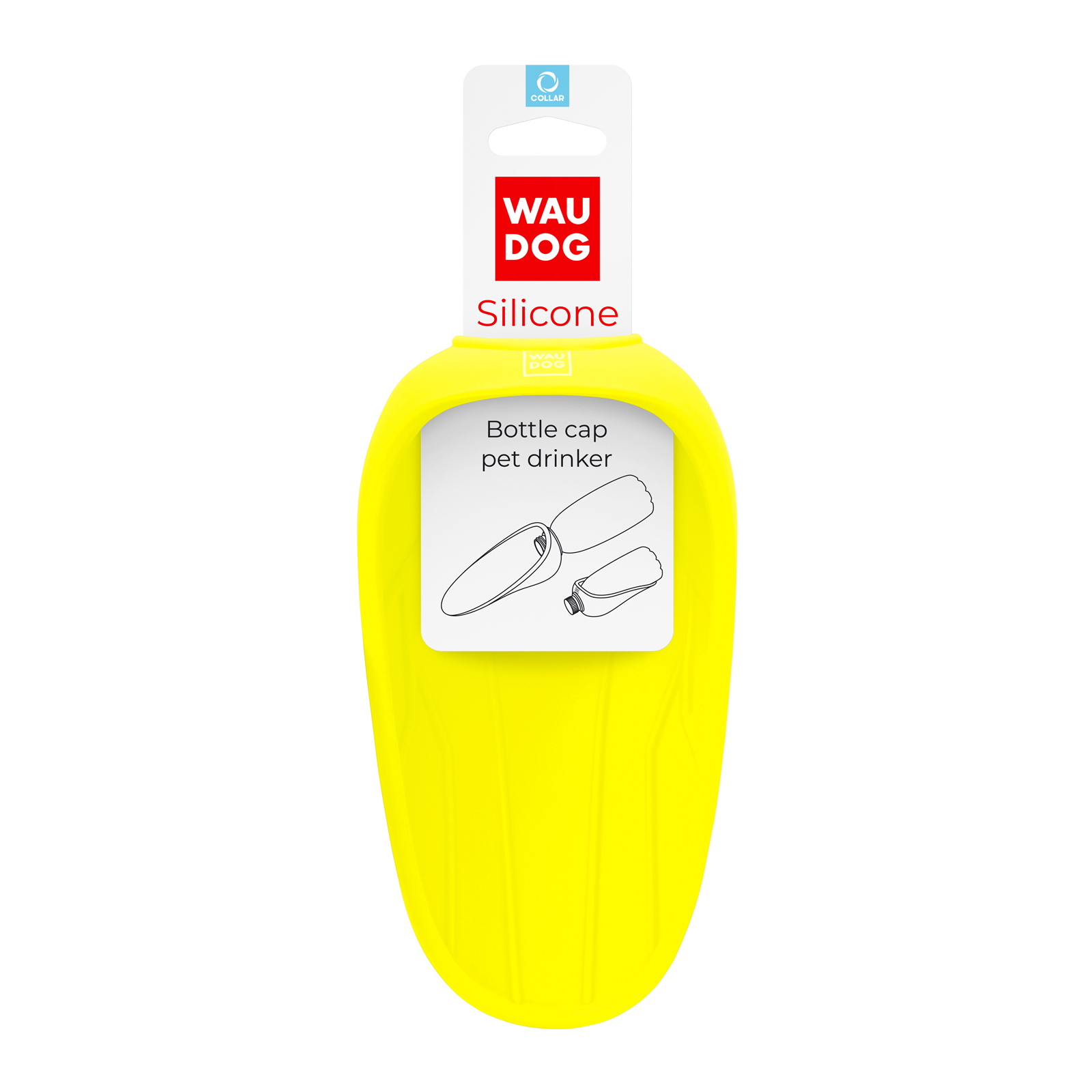 Универсальная посуда для животных WAUDOG Silicone Поилка-насадка на бутылку 165х90 мм серая (507711) изображение 3