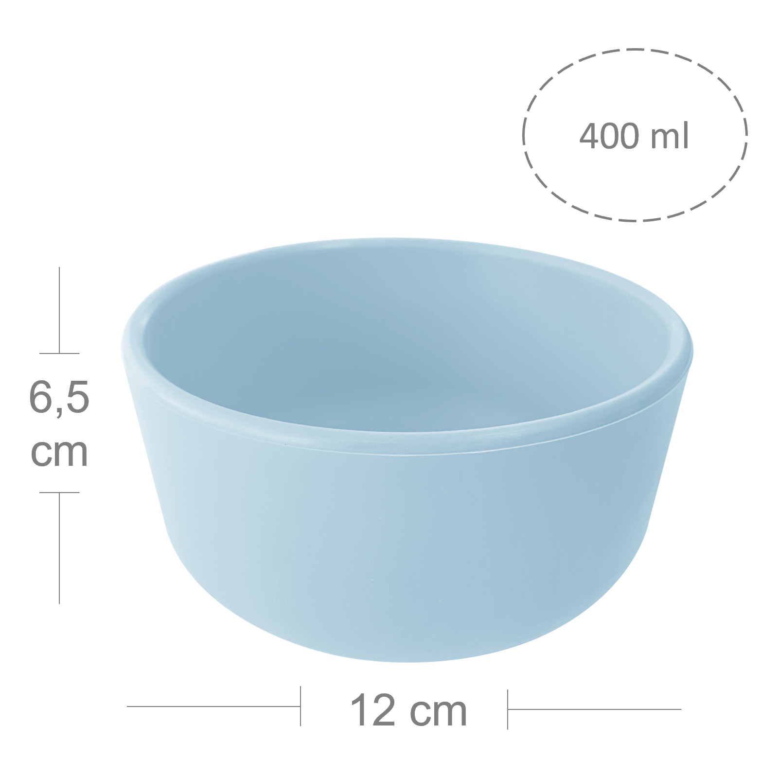 Тарелка детская MinikOiOi Bowl глубокая силиконовая тарелка Mineral Blue (101080103) изображение 2