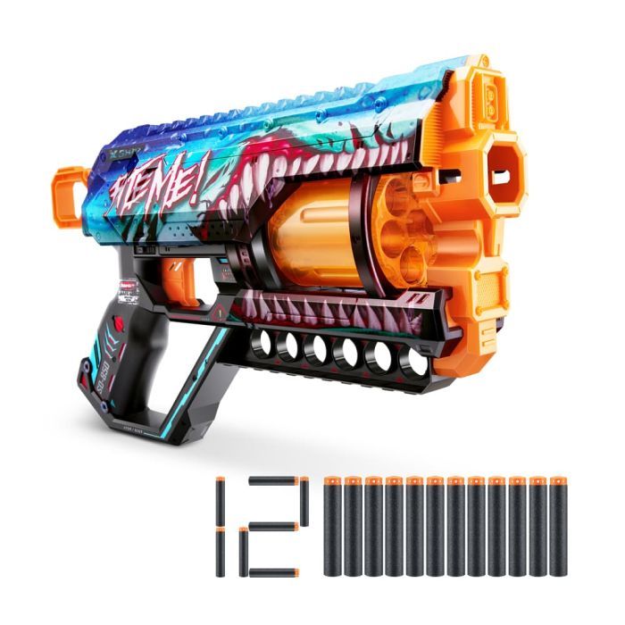 Игрушечное оружие Zuru X-Shot Быстрострельный бластер Skins Griefer Shark Thrasher (12 патронов) (36561В)