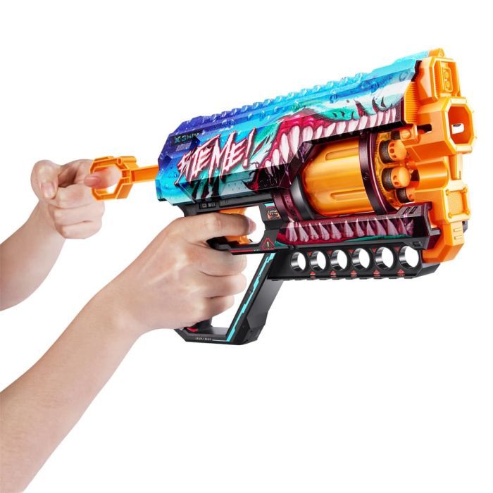 Игрушечное оружие Zuru X-Shot Быстрострельный бластер Skins Griefer Shark Thrasher (12 патронов) (36561В) изображение 7