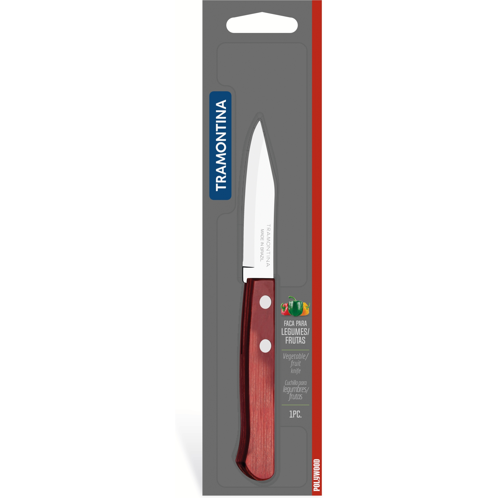 Кухонный нож Tramontina Polywood для для овочів 76 мм (21118/173) изображение 3
