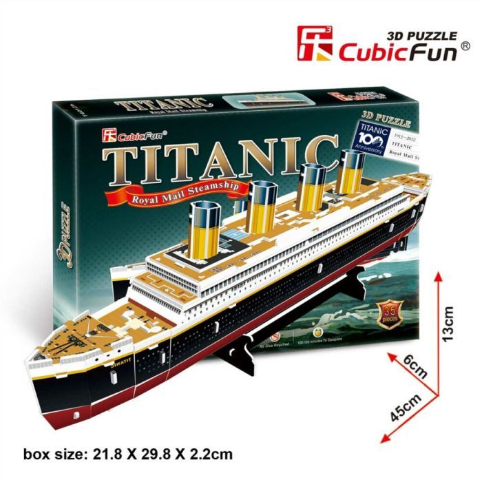 Пазл Cubic Fun Трехмерная головоломка-конструктор Титаник (T4012h) изображение 2