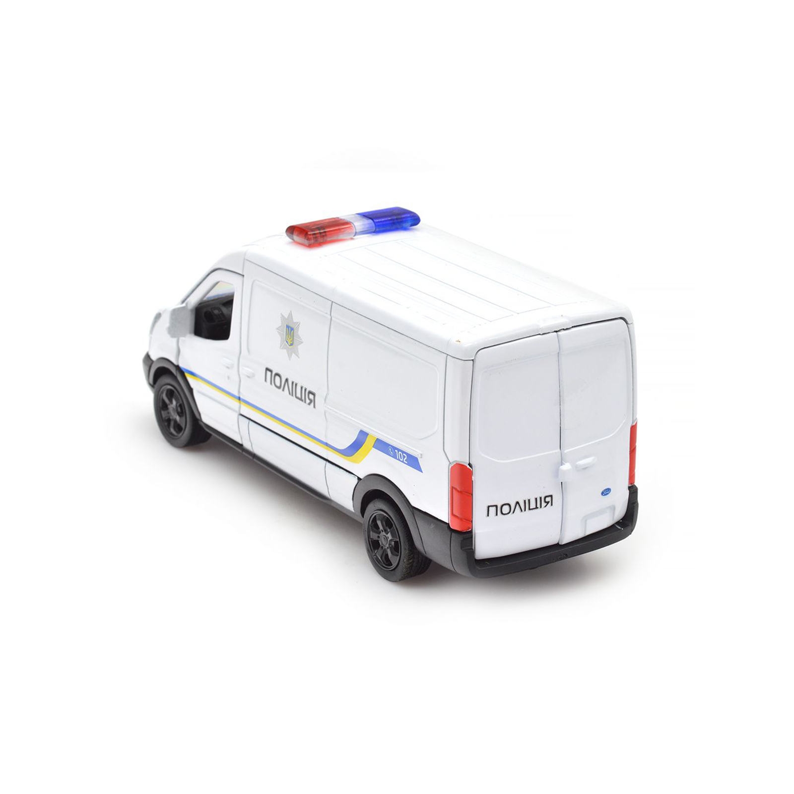 Машина Techno Drive Ford Transit Van Полиция (250343U) изображение 5