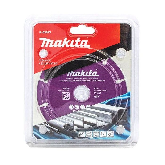 Круг відрізний Makita алмазний SPECIALIZED по металу сегментний 125х22,23x1,3 мм (B-53693) зображення 2