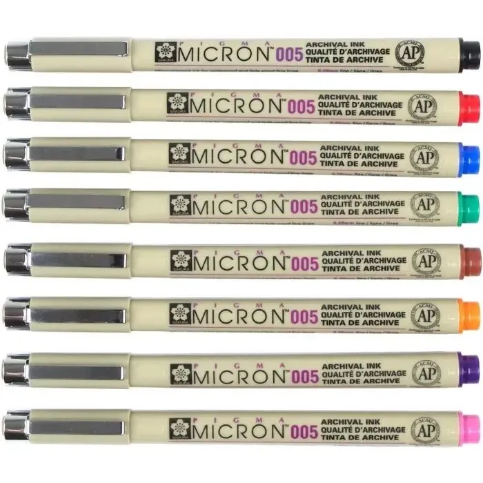 Лайнер Sakura Pigma Micron (0.05) 0,2мм Красный (084511318441) изображение 3