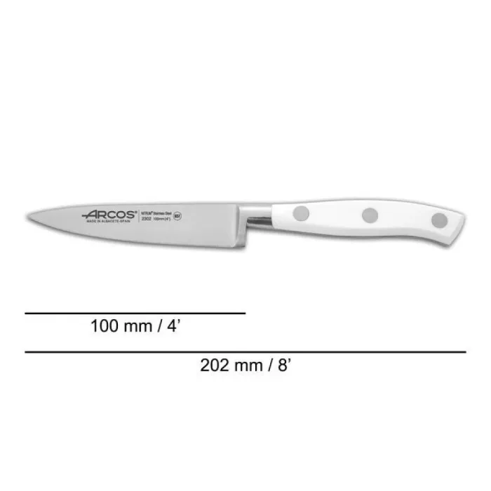 Кухонний ніж Arcos Riviera для овочів 100 мм White (230224) зображення 2
