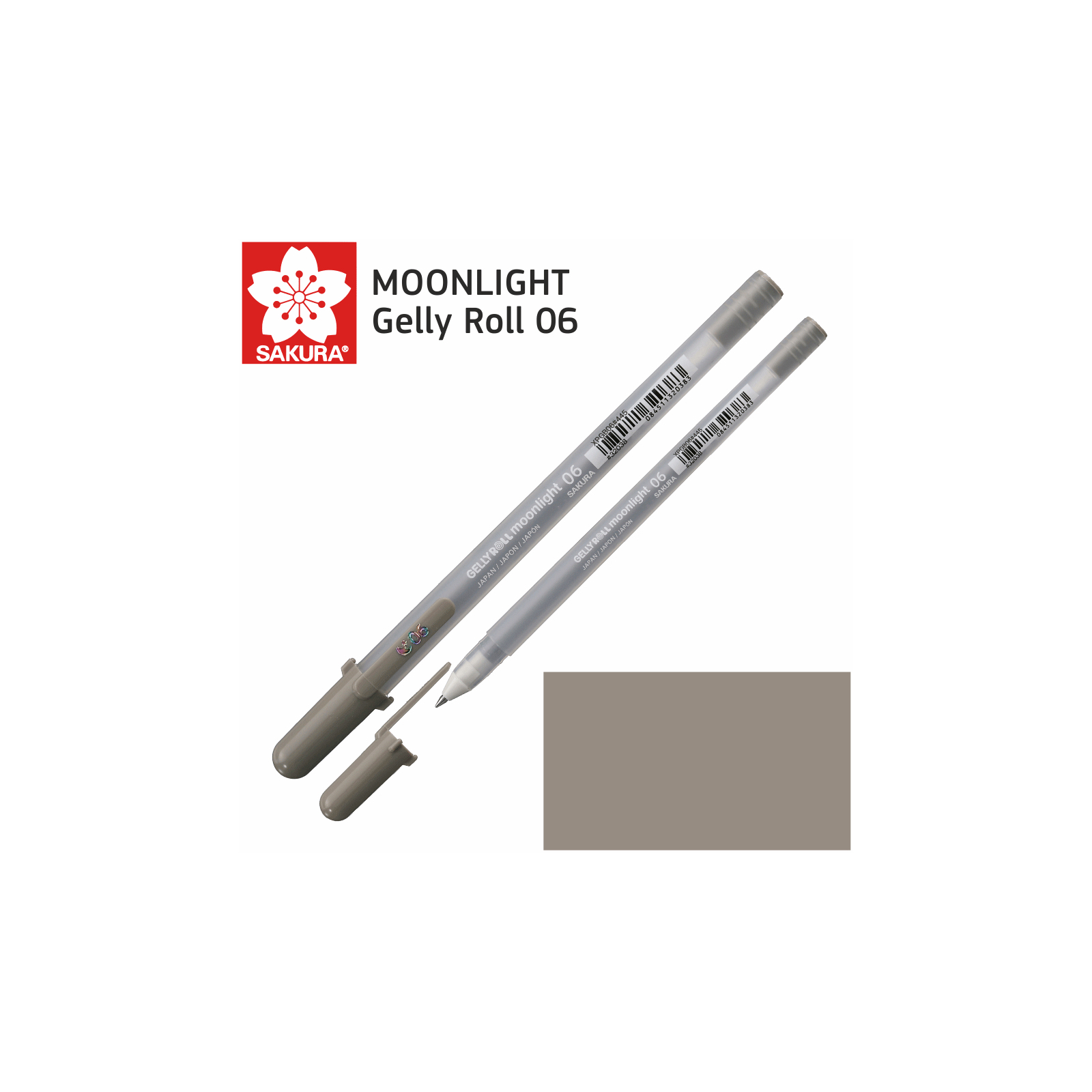 Ручка гелевая Sakura MOONLIGHT Gelly Roll 06, Серый теплый (84511320383)